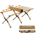 TrailNova SummitRoll Aluminum Folding Camping Table - Professional Outdoor Gear